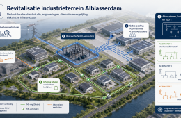 Elektrische infrastructuur op het voormalige FN Steel-terrein in Alblasserdam, onderzocht door Nedvolt voor ROM-D